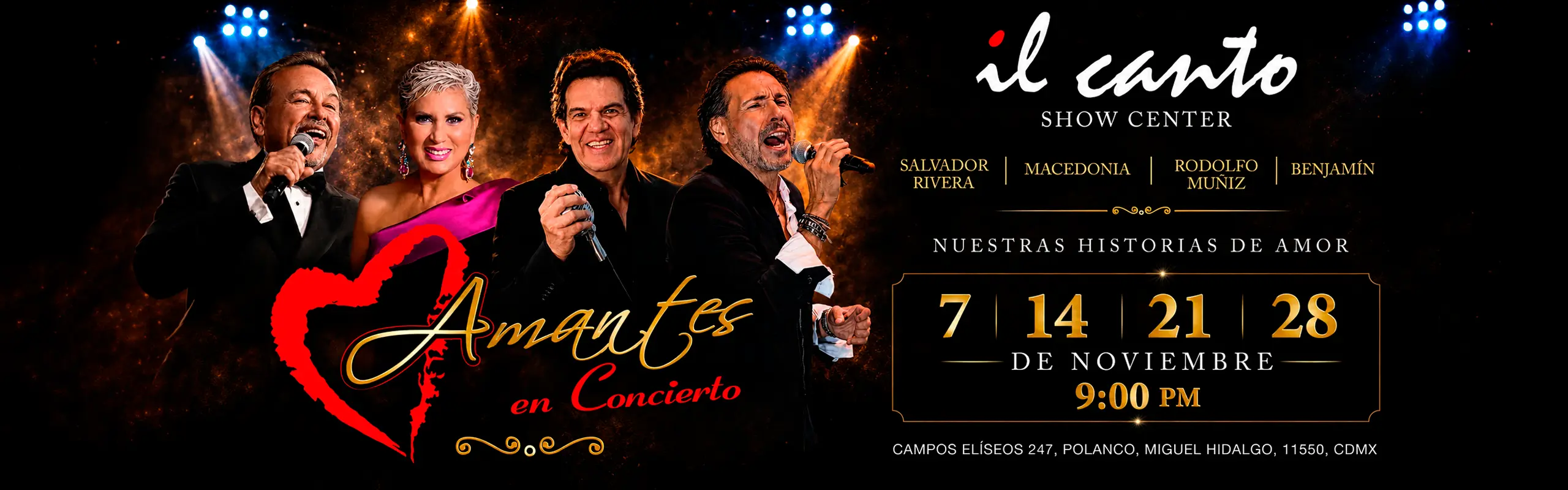 Preventa: Amantes en concierto